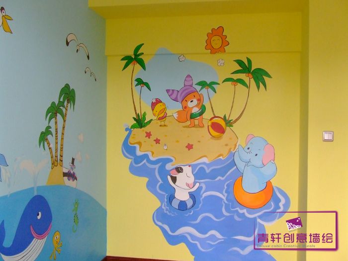 长沙井湾子中建桂苑 李先生 儿童房墙绘
